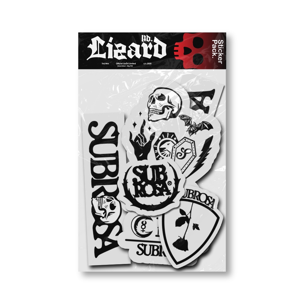 (SUB001) SUBROCA Transparent Sticker Pack/ BMX Bike Sticker