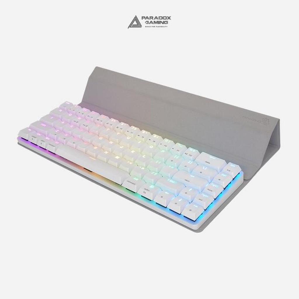 Paradox Gaming Keyboard GHOST ZX68 White Case Wireless Low Profile