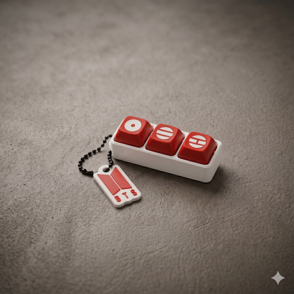 GANTUNGAN BTS Arirang World Tour Keycap Clicker คีย์บอร์ดแบบกลไกของเล่นอยู่ไม่สุข | สินค้า ARMY น่ารัก - DMS