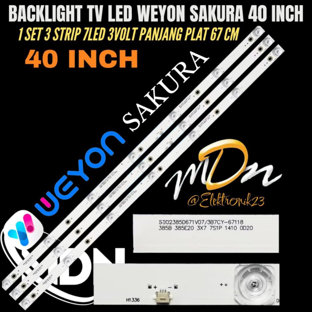 WEYON SAKURA 40 นิ้ว LED TV BACKLIGHT