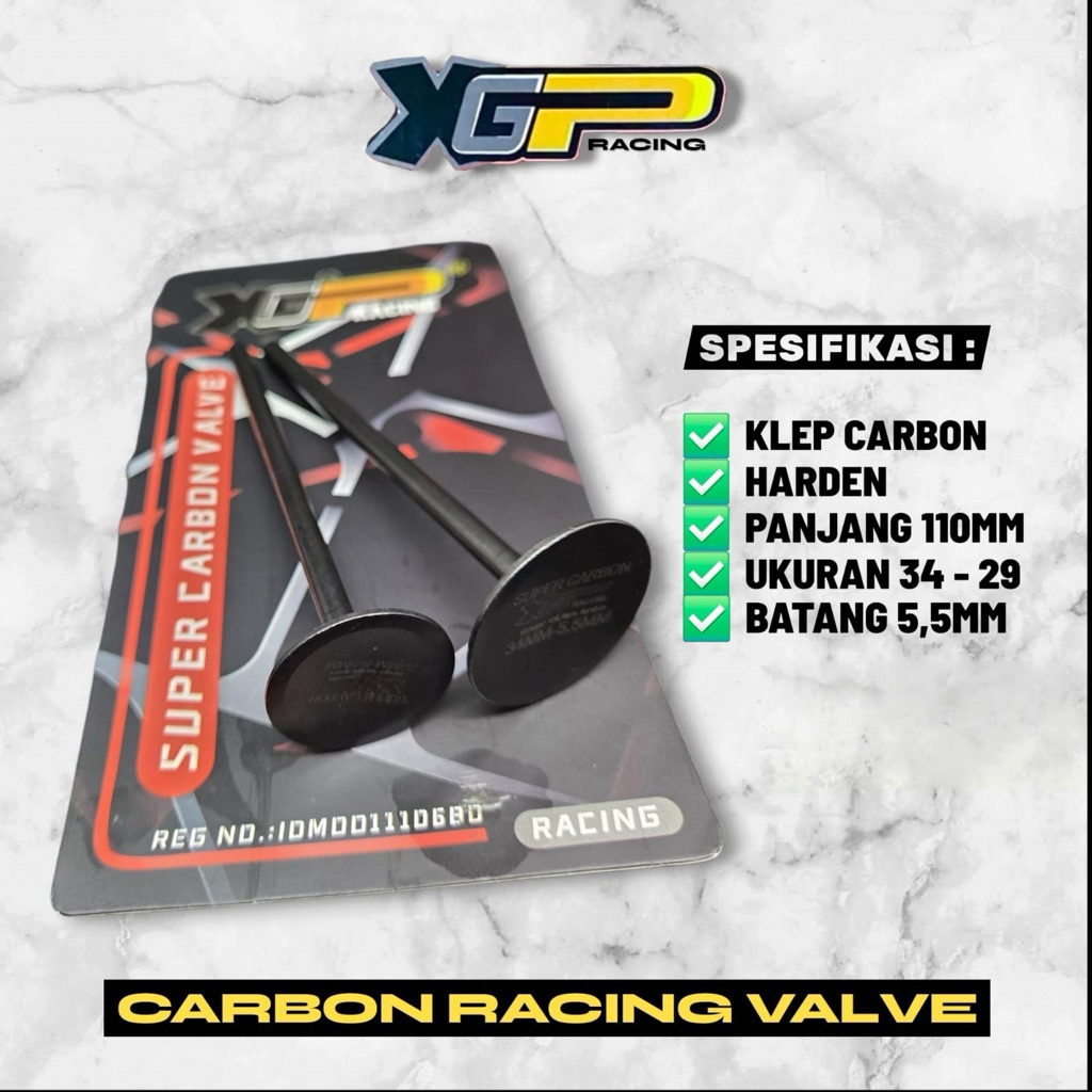 วาล์วคาร์บอน XGP RACING 34 29 วาล์ว XGP SUPER CARBON XGP RACING