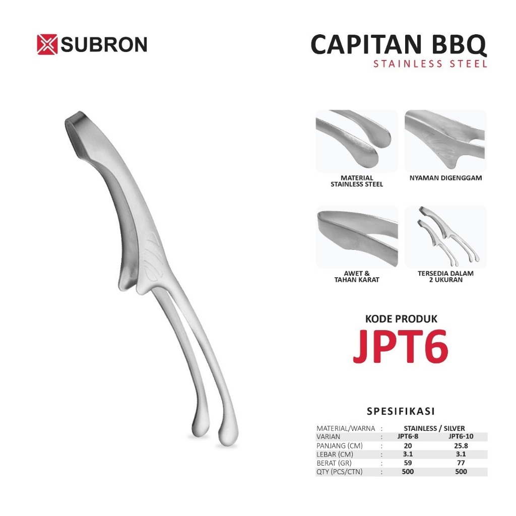SUBRON BBQ MEAT CLAMP JPT6-8