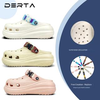 DERTA MoonStep Platform Sandal Wanita Anti Air Sol Tebal 7CM Elegan Kekinian Nyaman Size 36-41