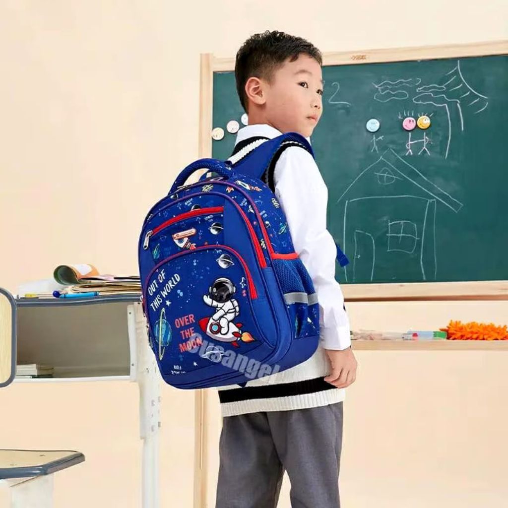 เอสเจบี | School Bag / Backpack / Backpack / Astronaut Motif Bag / School Backpack Gift