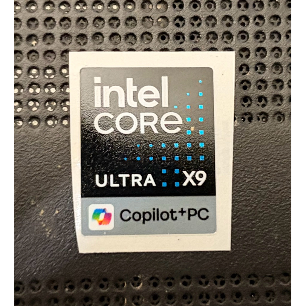 สติ๊กเกอร์โลโก้ สติ๊กเกอร์ intel Core Ultra X9 Copilot+PC เดิม
