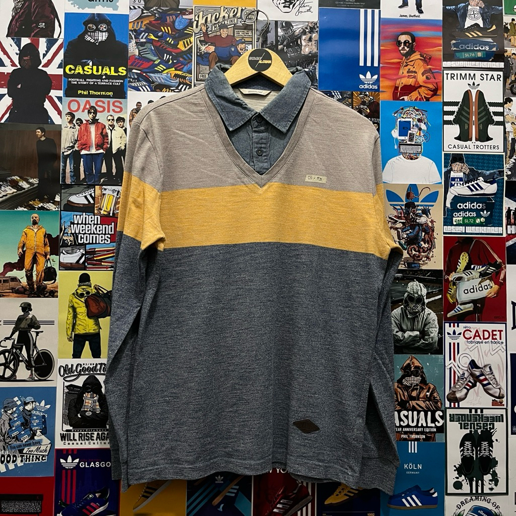 KEMEJA แขนยาว / เสื้อโปโล / เสื้อคอปกสเวตเตอร์ / วินเทจ / วินาที / LONDON FOG