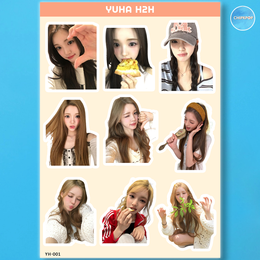 YUHA HEARTS2HEARTS สติ๊กเกอร์ KPOP I KPOP H2H I YUHA | HEARTS2HEARTS I MERCHANDISE KPOP I ARTIST PHO