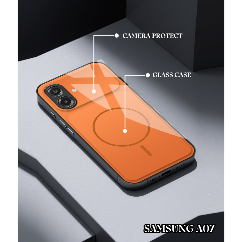 HP Samsung A07 แก้วเคสสําหรับ Samsung A07 เคสโทรศัพท์สําหรับ Samsung A07 Softcase โทรศัพท์สําหรับ Sa