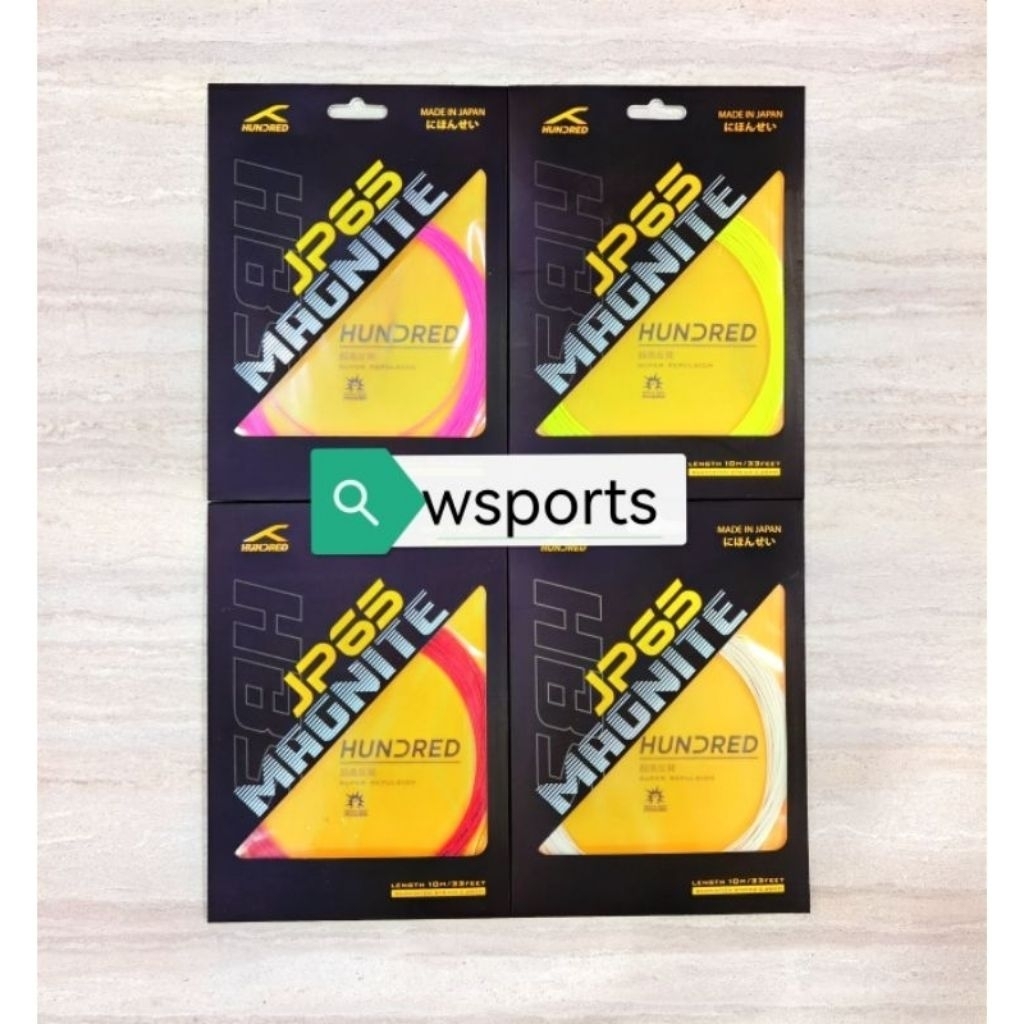 ร้อย HNDRD JP JP65 65 MAGNITE ญี่ปุ่นสายแบดมินตันดั้งเดิม