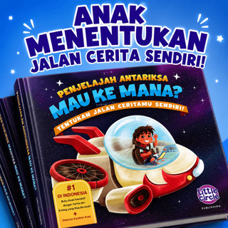 Buku Cerita Multi Ending: Penjelajah Antariksa Mau ke Mana