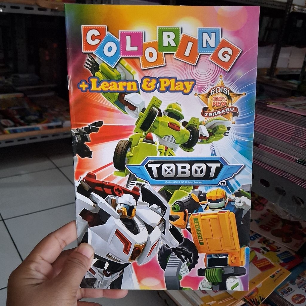 สมุดระบายสี TOBOT ขนาด 16x24 ซม
