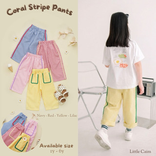 CORAL STRIPE PANTS - Little caim - Celana stripe anak perempuan