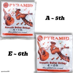 PIRAMID GUITAR STRINGS / PIRAMID ACOUSTIC GUITAR STRINGS NO. 1-6 ชิ้น