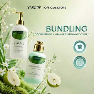 Bundling Lotion Perfume + Vitamin whitening Booster Body Serum - [ 1pc Lotion Perfume 250ml + 1pc Booster Body Serum 120ml ]