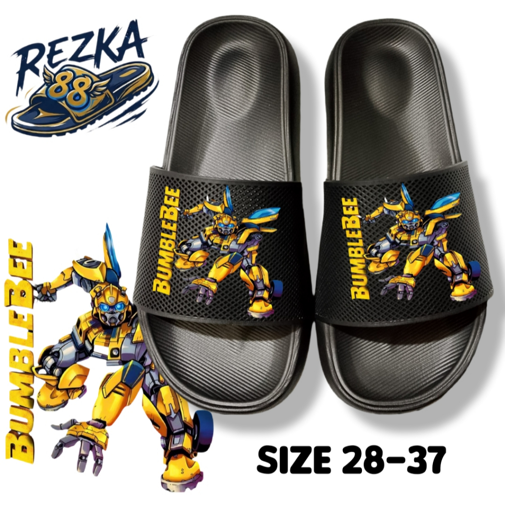 TRANSFORMERS BUMBLEBEE Motif รองเท้าแตะเด็กชาย Slop