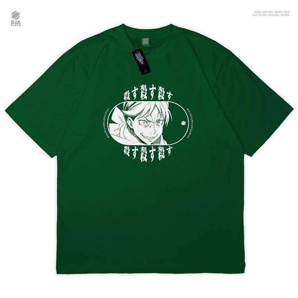 DJA Kaos Subaru ReZero Monster Aura Farming เสื้อยืดอะนิเมะมังงะเสื้อผ้า