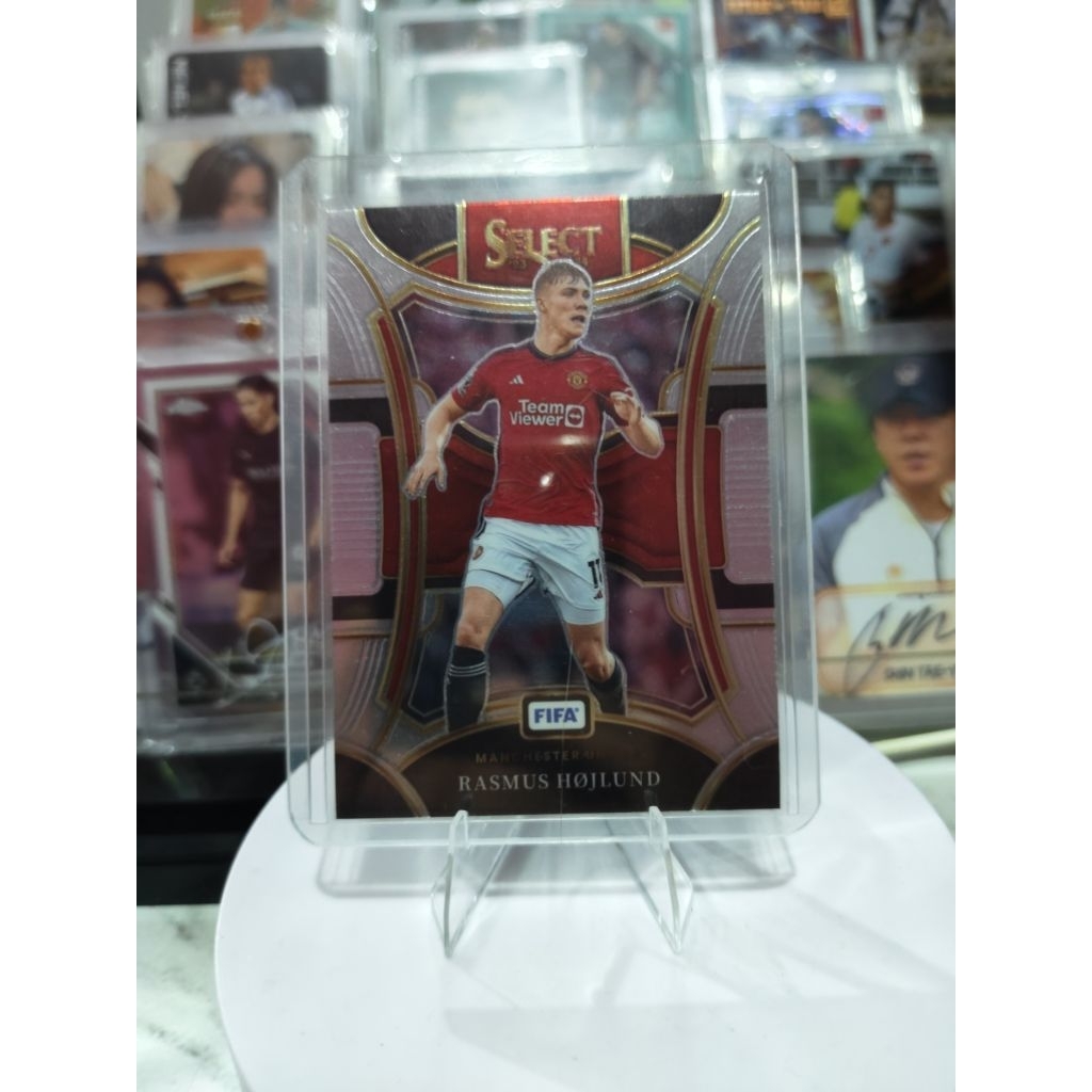 Original Panini Select Manchester United Rasmus Hojlund การ์ดฟุตบอล Photocard