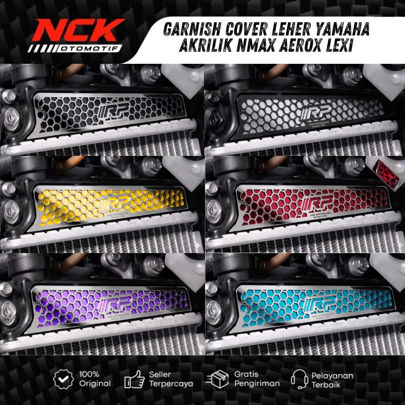 YAMAHA NMAX LEXI AEROX HONEYCOMB RADIATOR ฝาครอบคอ GARNISH ACRYLIC MIRROR