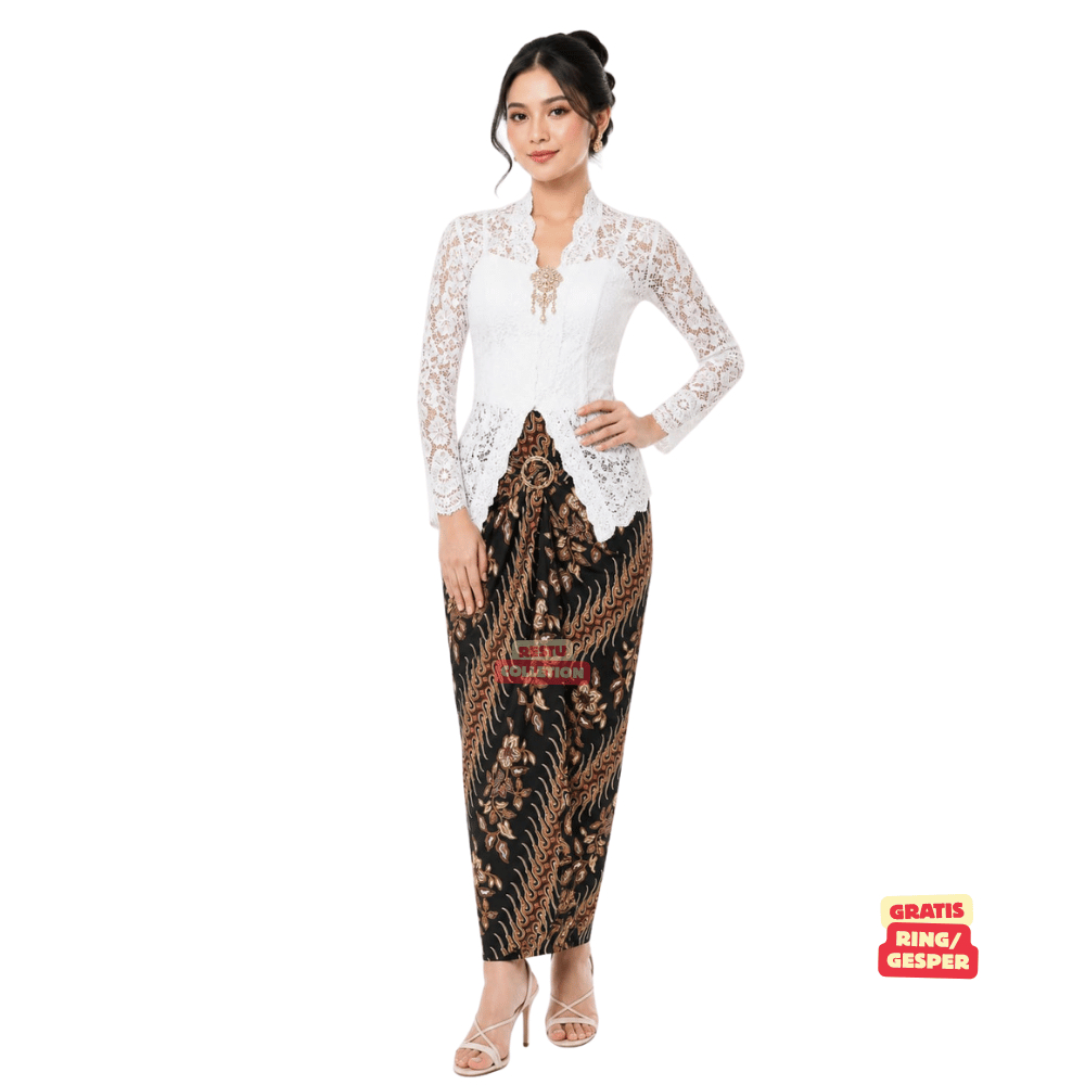 กระโปรงสตรี BATIK WRAPPED WITH MOJANG EASTY MOTIF, แหวนฟรี