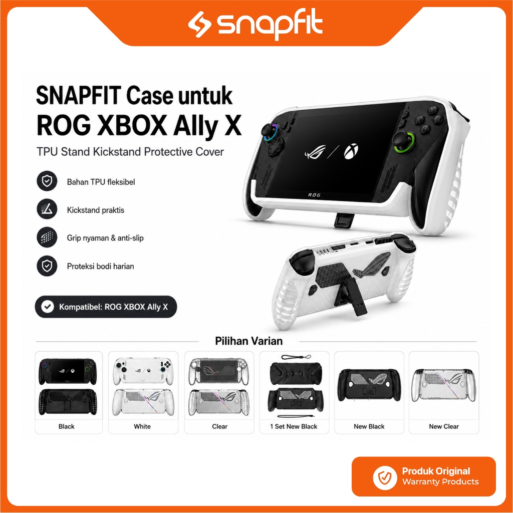 เคส SNAPFIT ROG XBOX Ally X / ROG Ally X Z2 Extreme SNAPFIT ขาตั้ง TPU Kickstand ฝาครอบป้องกันปลอก