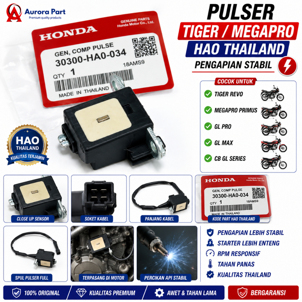 Pulser Spool Tiger MegaPro GL Pro GL Max HAO ประเทศไทยเซ็นเซอร์ Pulser จุดระเบิดเสถียร