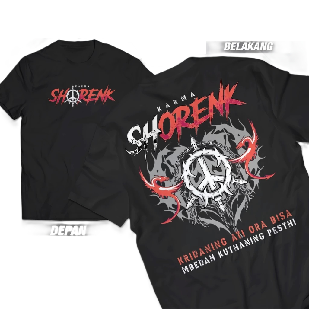 KARMA SHORENK เสื้อยืด KARMA SHORENK Distro เสื้อยืดสําหรับผู้ชายและผู้หญิง