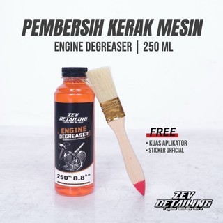 PEMBERSIH KERAK MESIN ENGINE DEGREASER ORIGINAL ZEV DETAILING / PEMBERSIH KERAK OLI MESIN 250 ml