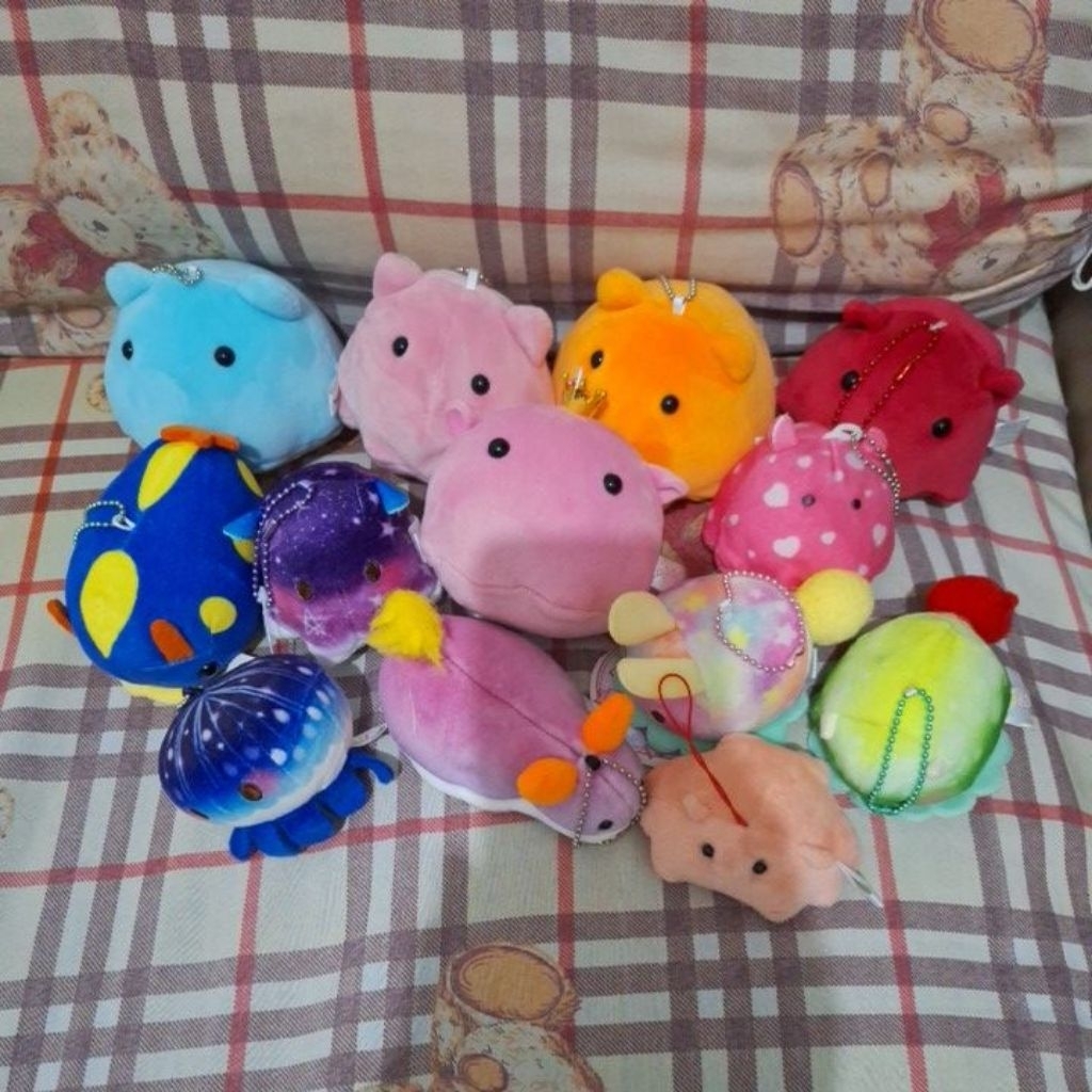 [ต้นฉบับ] พวงกุญแจตุ๊กตา Mandako และ Seaak | Plushie Japan ตุ๊กตาสัตว์ Mascot Mendako Sea Bunny Jellyfish Break NAT Amuse Bag Charm Yell Amuse UNP