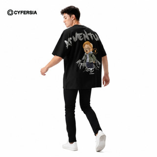 Cyfersia Kaos Oversize 16s Streetwear Eksklusif Lengan Pendek - Bear Adventure OSCD202