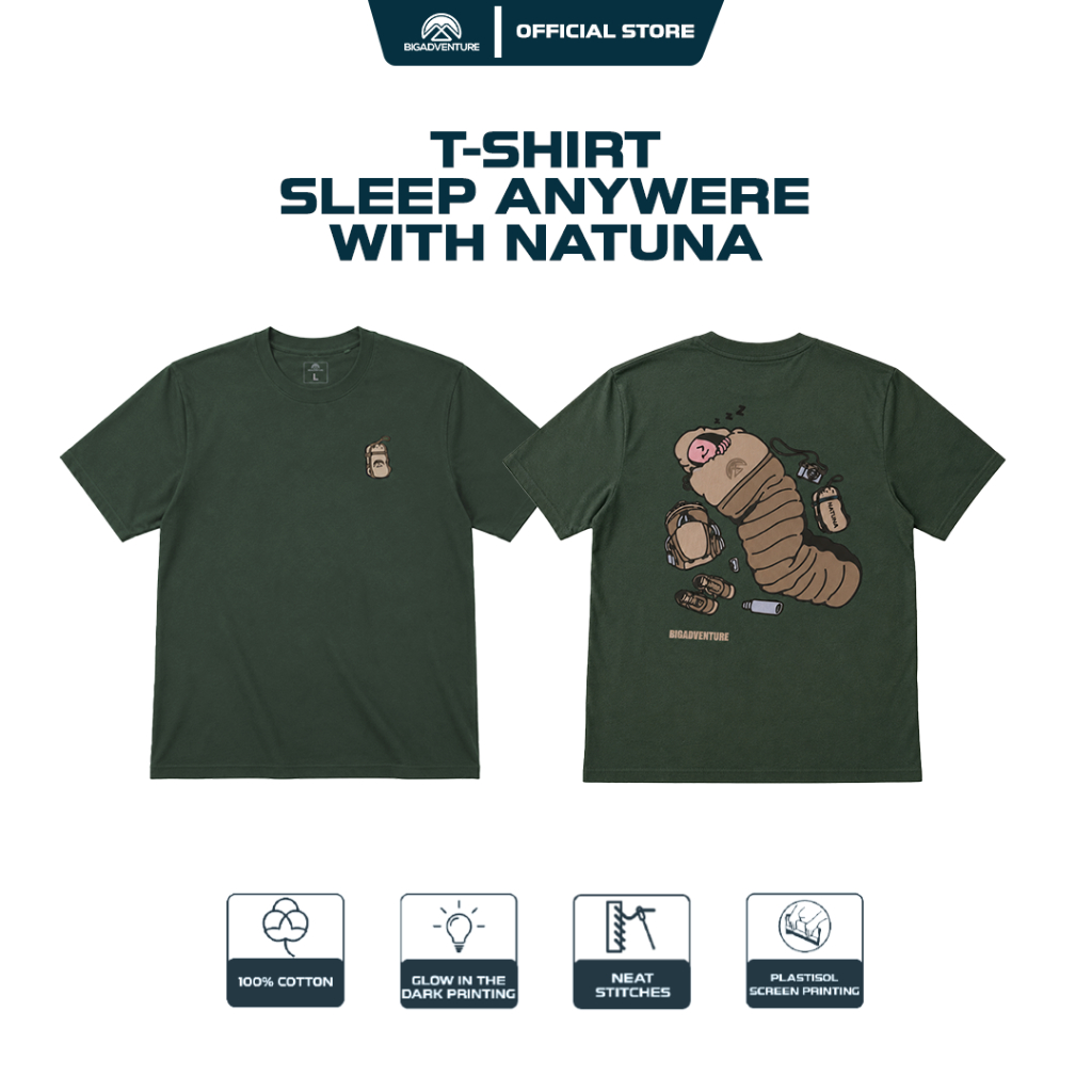 เสื้อยืด Bigadventure Sleep Anywhere พร้อม Natuna
