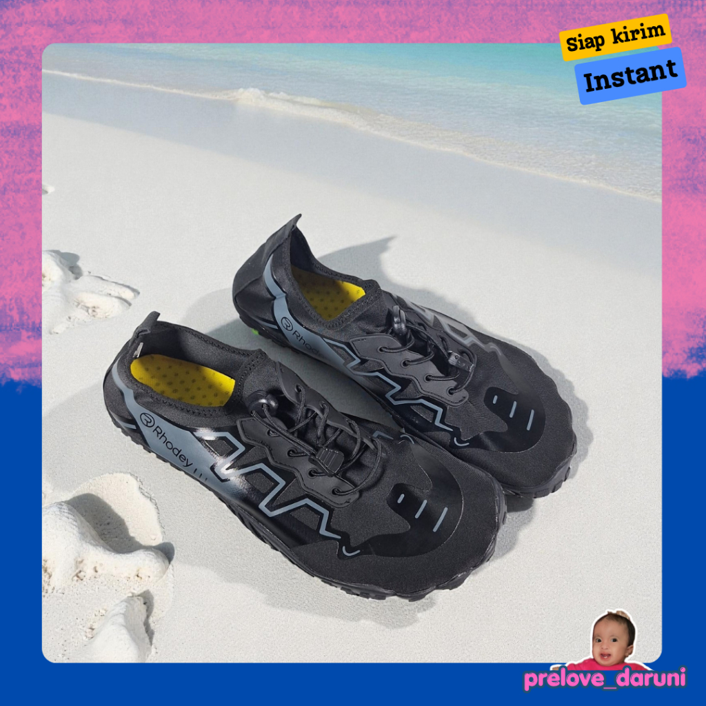 [PD] Rhodey Water Sports Beach Shoes Aqua Shoes 43 - 1818 - สีดํา