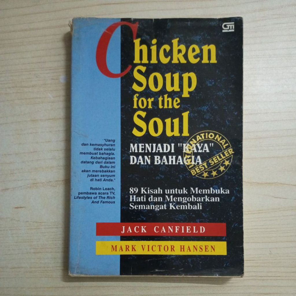 หนังสือไก่ซุปสําหรับ SOUL BECOME RICH และ HAPPY โดย JACK CANGIELD และ MARK VICTOR HANSEN