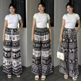 Celana kulot motif gajah termurah celana kulot gajah thailand ori celana rayon premium
