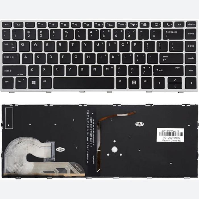 HP Elitebook 745 G6 840 G5 840 G6 745-G6 840-G5 840-G6 คีย์บอร์ดแบ็คไลท์