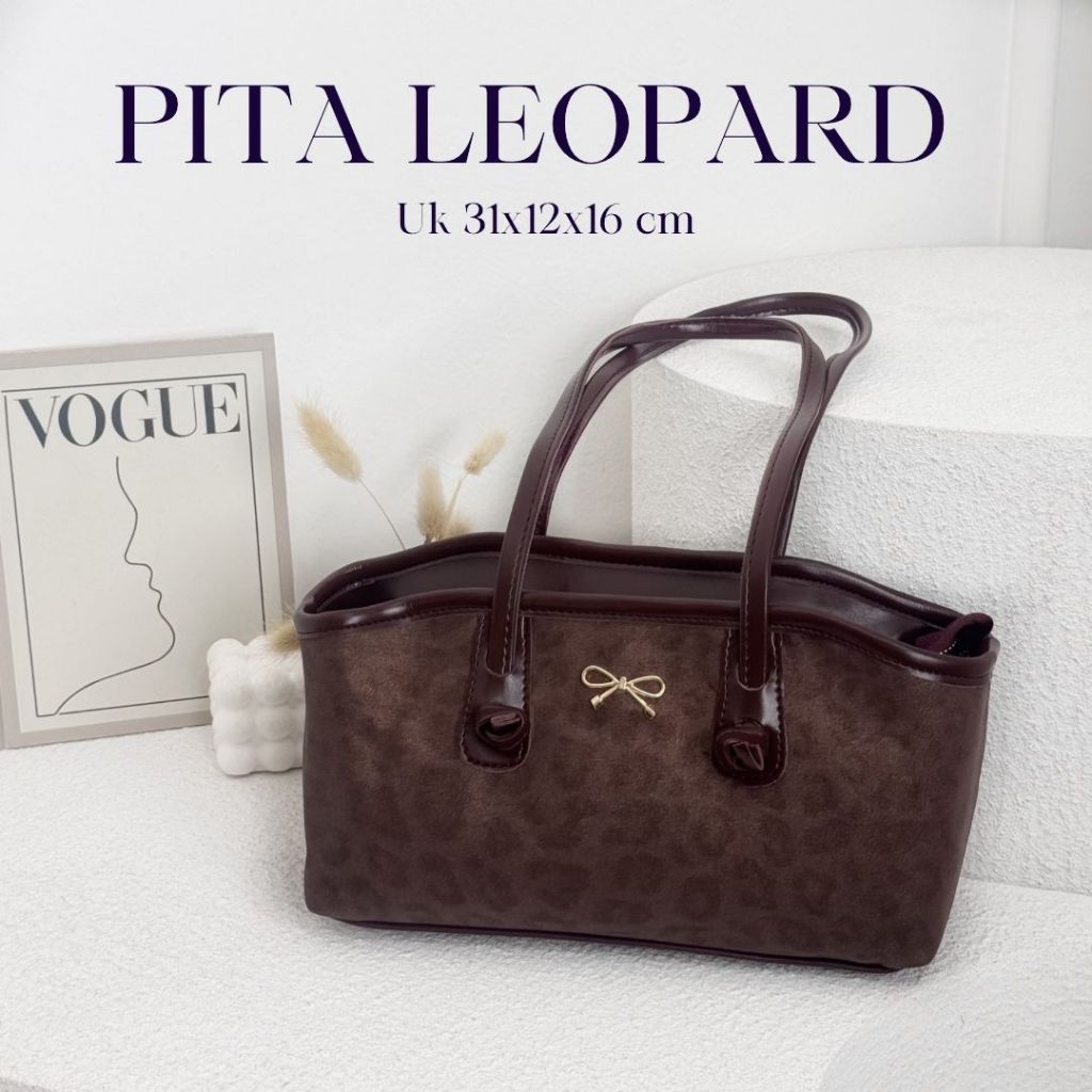 กระเป๋าสตรี LEOPARD RIBBON BAG กระเป๋าสะพายไหล่