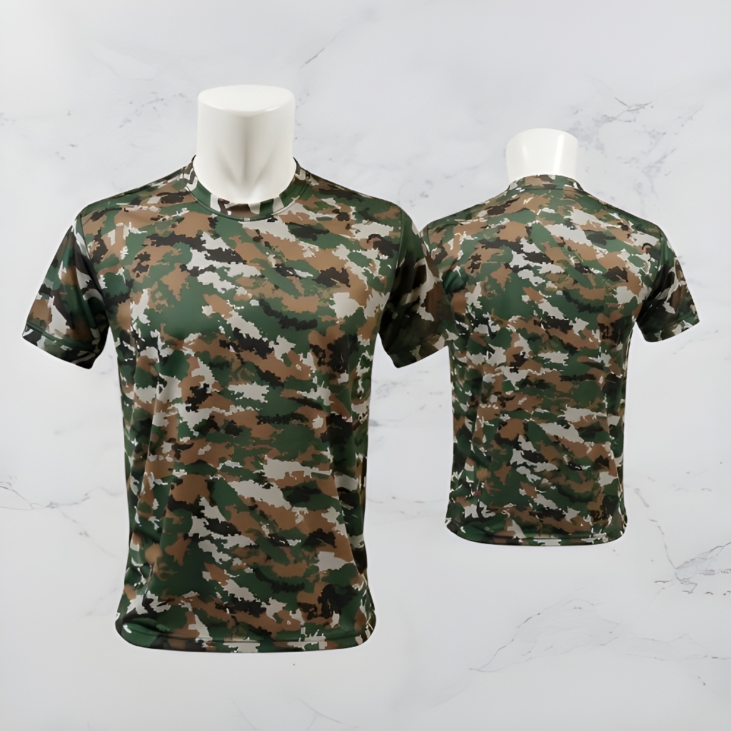 [JEMAR FASHION] เสื้อยืดแขนสั้น Sage Prima TNI Camouflage Dry Fit
