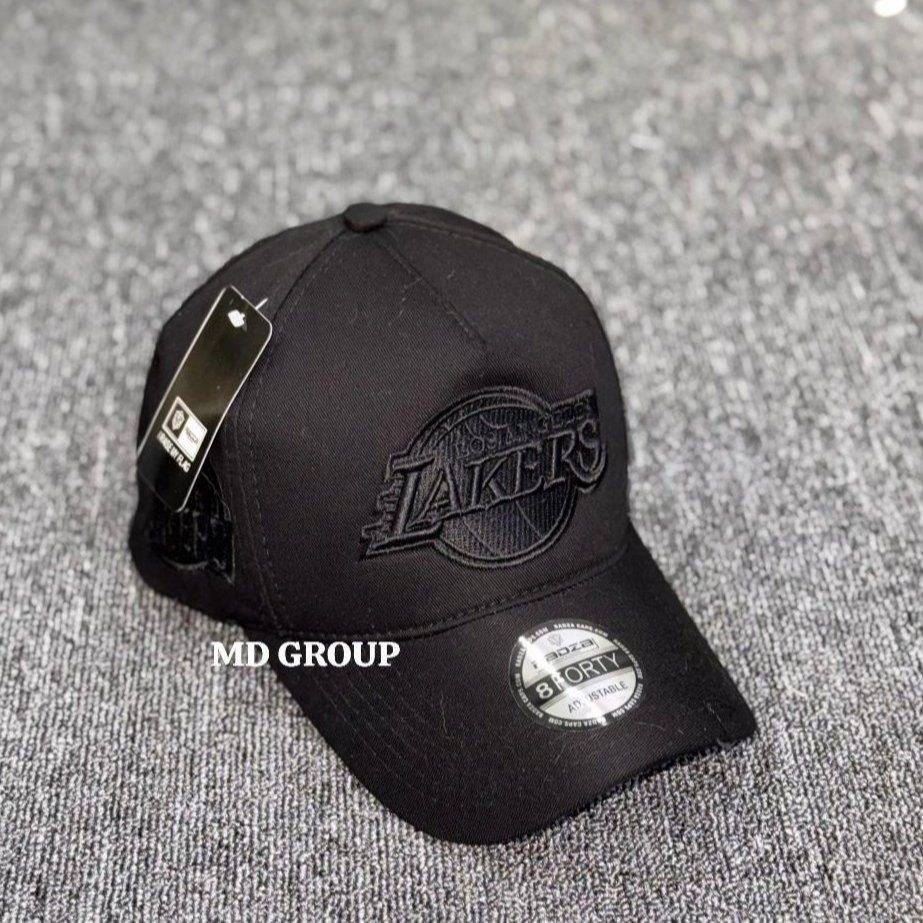 Los Angeles LAKERS Full Black Baseball Cap Original 2026 ล่าสุด - Real Pict