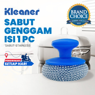 Kleaner Sabut Cuci Piring / Panci Gagang Genggam 1 Pc Polypropylene (GSH014)