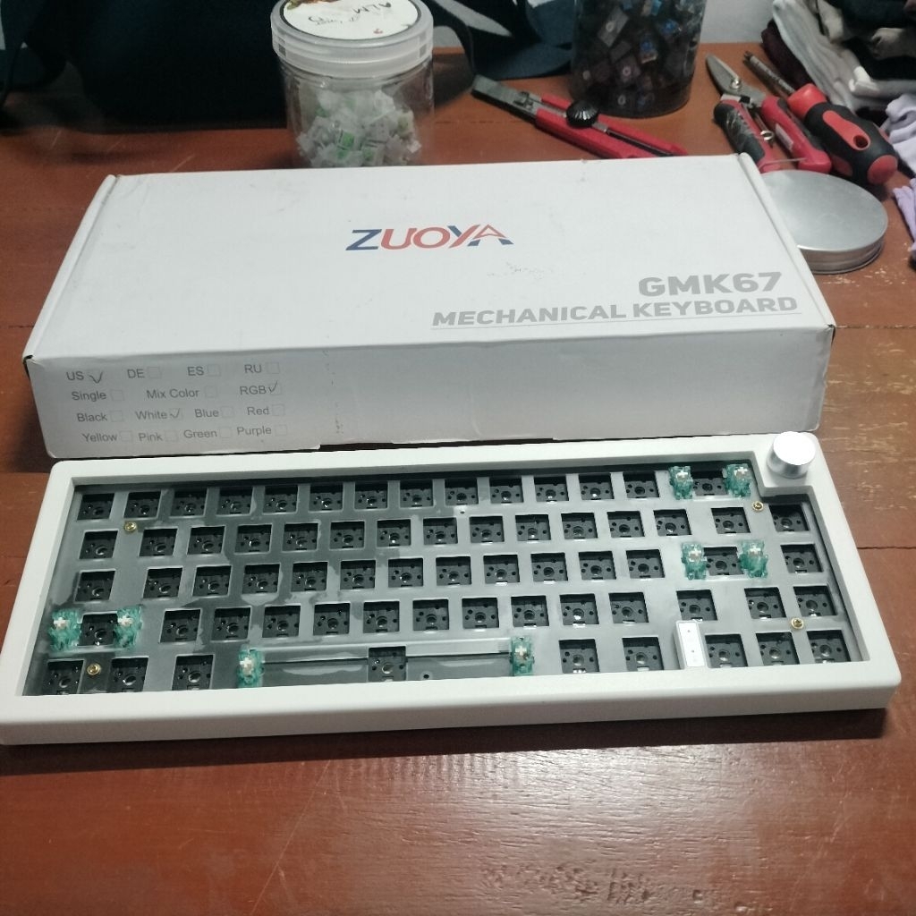 คีย์บอร์ดเชิงกล Zuoya GMK 67 (กระดูกเปล่า)