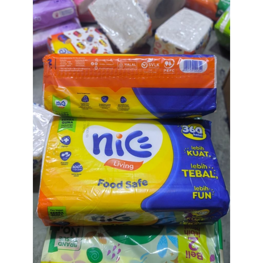 NICE กระดาษทิชชู่ มีชีวิตปลอดภัย 360 แผ่น x 2ply