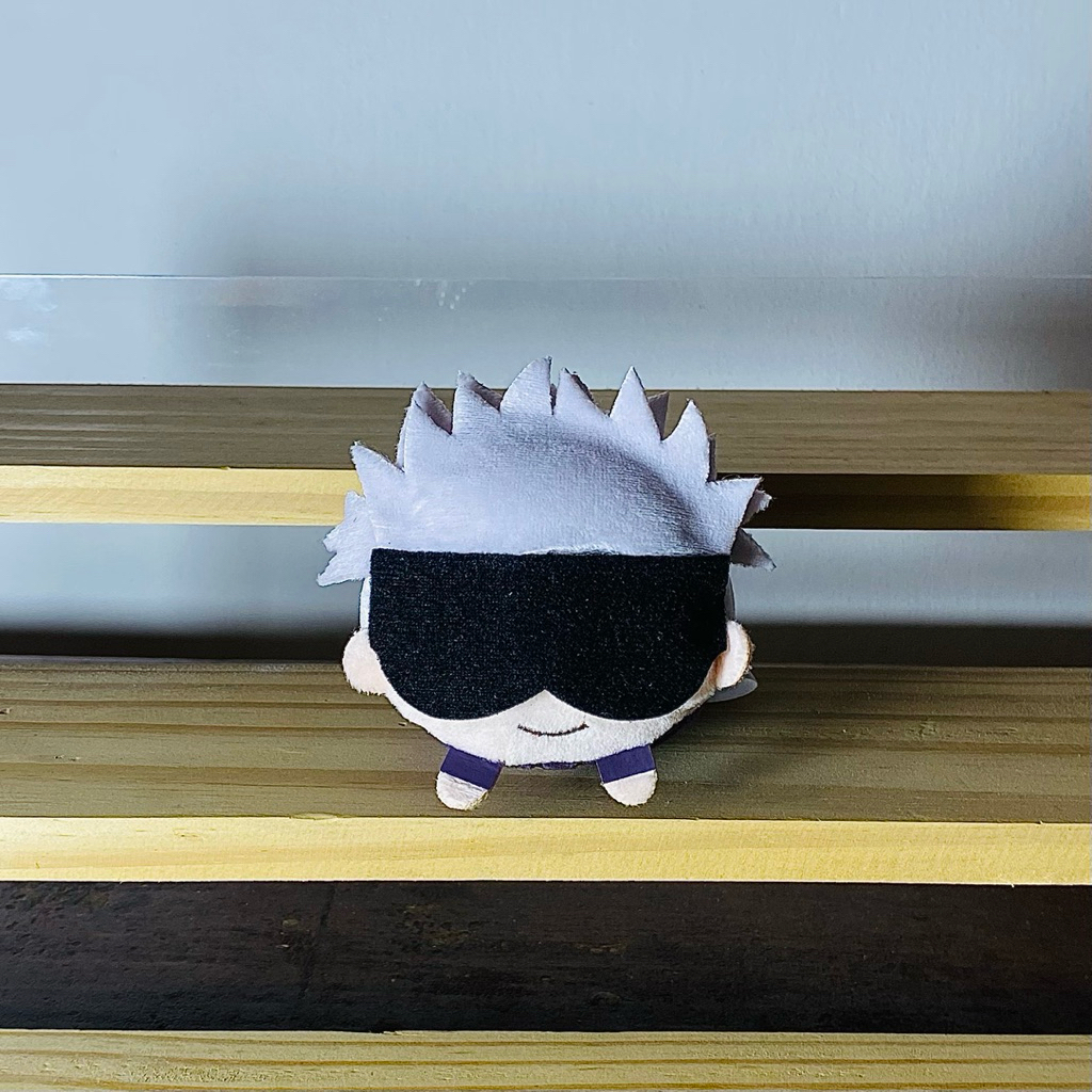 GANTUNGAN Jujutsu Kaisen Gojo Satoru Mochikororin ตุ๊กตาพวงกุญแจอย่างเป็นทางการ Merch น่ารัก Gojo JJ