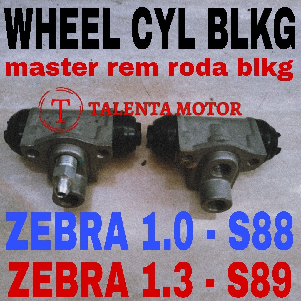 A PAIR OF REAR WHEEL CYLINDER ZEBRA 1.0 +1.3 - S88 + S89 - 1000CC + 1300CC - REAR WHEEL CYL - CYLIND