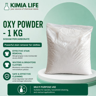 Pemutih Pakaian / Oxy Powder / Oxy Clean / SPC / Detergent Pembersih & Penghilang Noda Pakaian - 1 KG