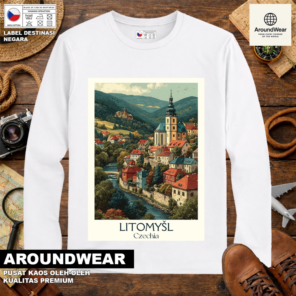 เสื้อยืด LONG-SLEEVED โดย CZECH 24 พร้อมแท็ก ASAL CZECH REPUBLIC SOUVENIR ของขวัญระดับพรีเมียม