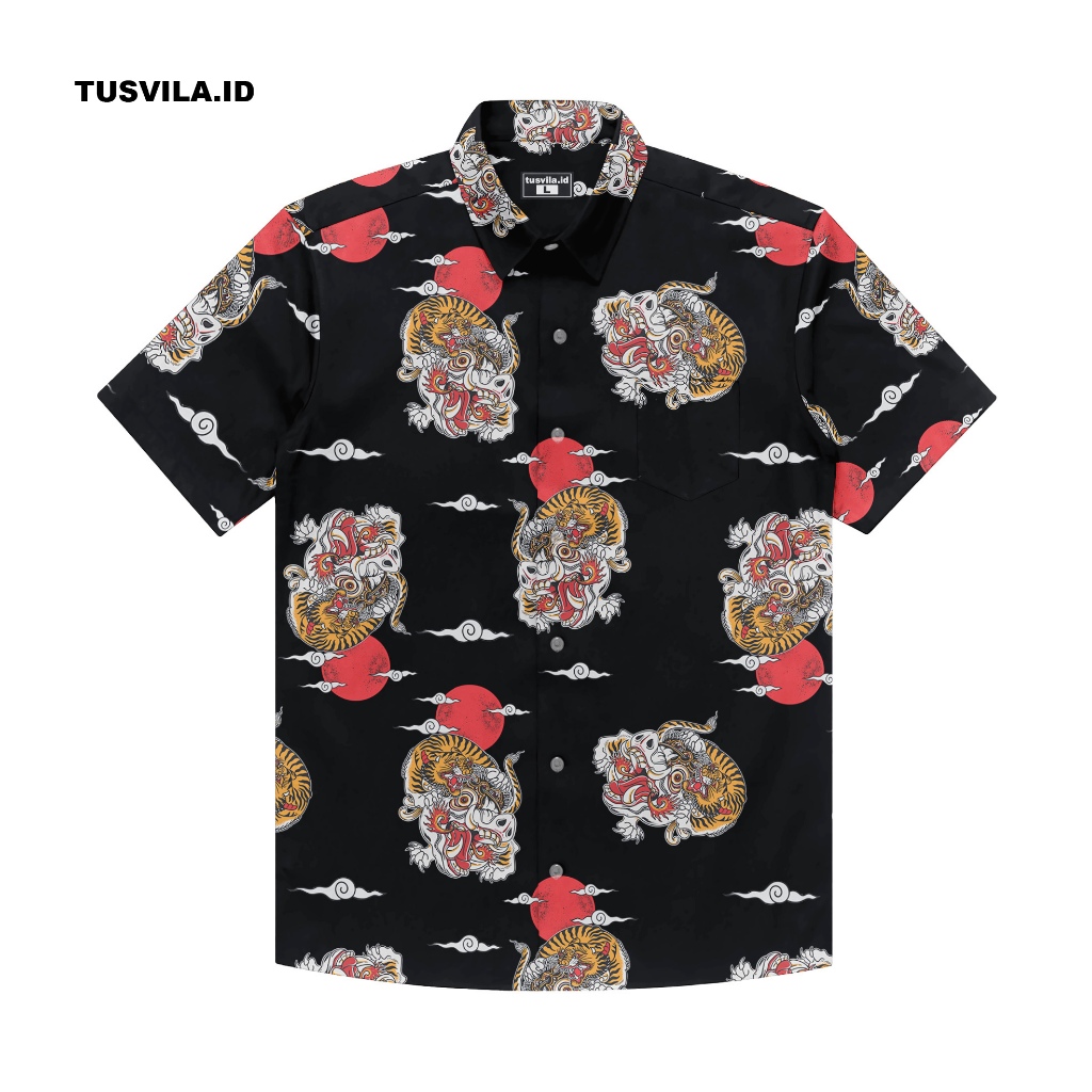 KEMEJA เสื้อเชิ้ตแขนสั้นผู้ชายและผู้หญิง - TS 191