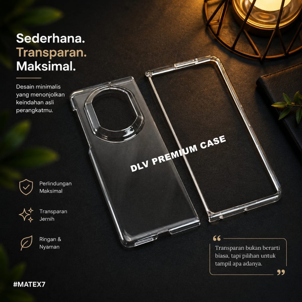 HUAWEI MATE X7 CASE HUAWEI MATE X6 HARDCASE CLEAR TRANSPARENT H01