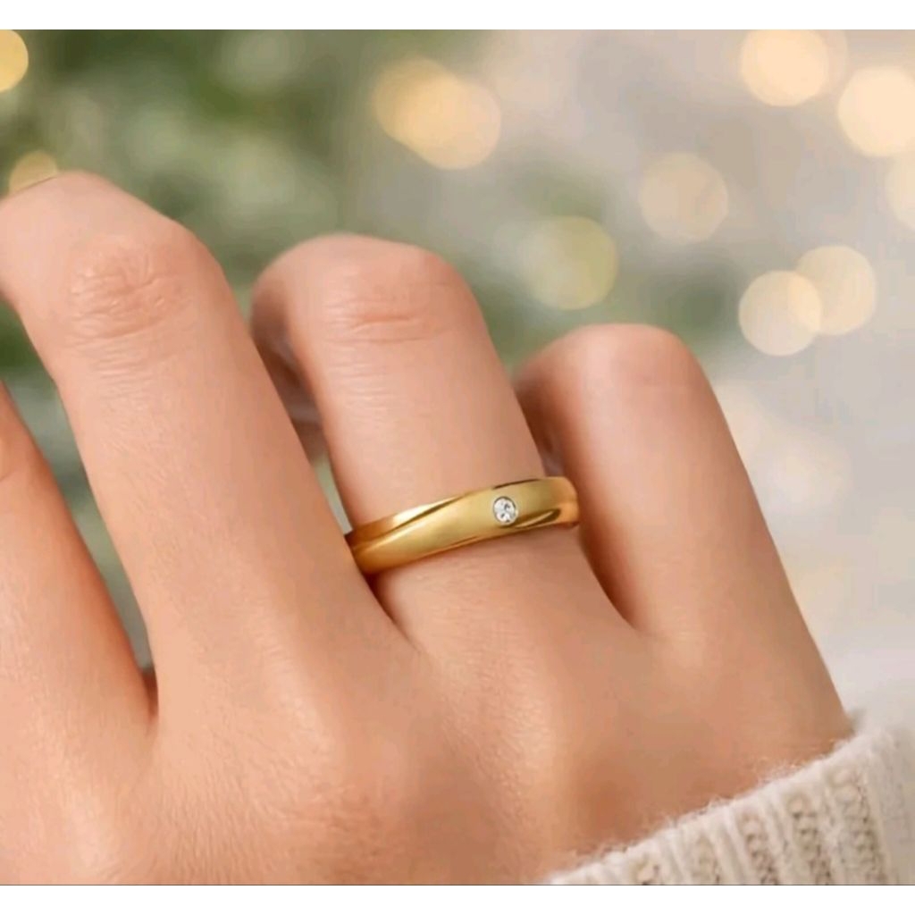 ONE GEM STRIPED COIN RING ผลิตในประเทศ 1991 METAL COIN MATERIAL, 24K GOLD PLATED, DOES ไม่ยุติธรรม
