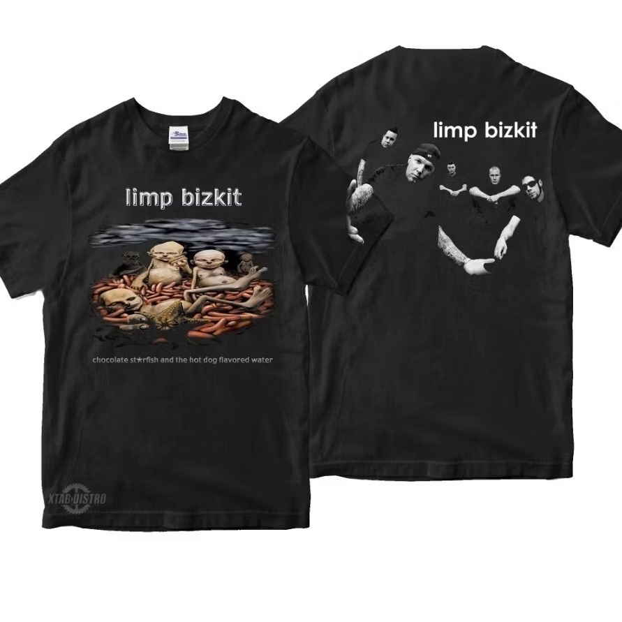 LIMP BIZKIT เสื้อยืด - CHOCOLATE STARFISH เสื้อยืดวงดนตรี Leak bizkit โลหะใหม่ hiphop rap rock pop หนักในตัว plastisol xtab distro
