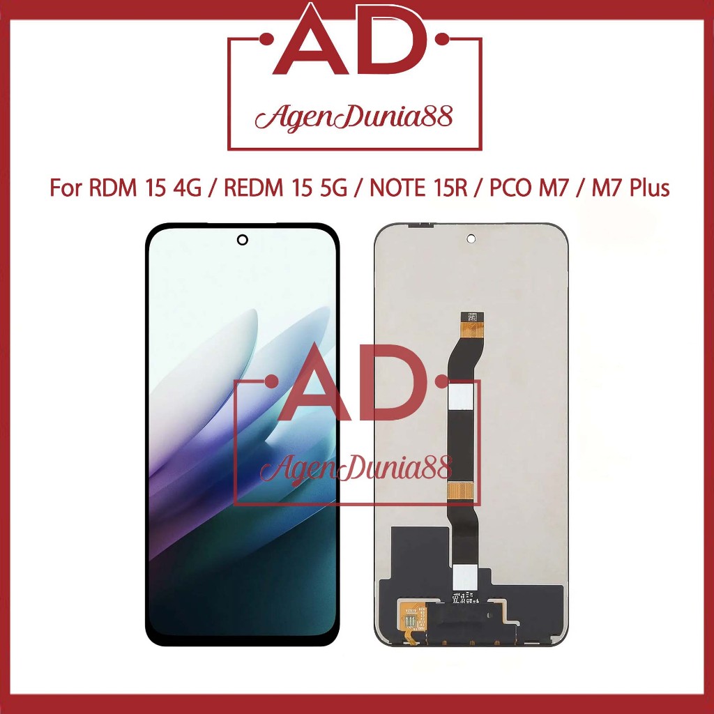 World Agent88 Lcd สําหรับ Redmi 15 4G 5G - หมายเหตุ 15R - Poco M7 - M7 Plus