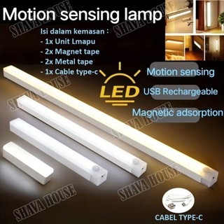 Lampu Sensor Gerak Magnetic Motion / Sensor Lampu Tidur / Sensor Lampu Belajar / Lampu LED Panjang / Lampu Malam Ambien / Lampu Wardrobe / Lampu Kabinet / Lampu Aquarium